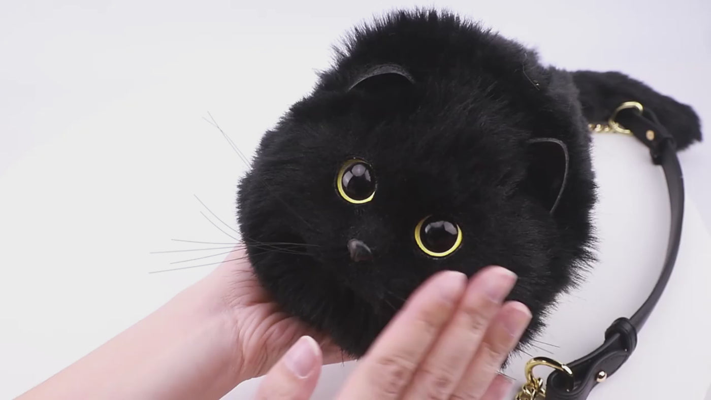 Bolsos de gato peludos hechos a mano de Carvan