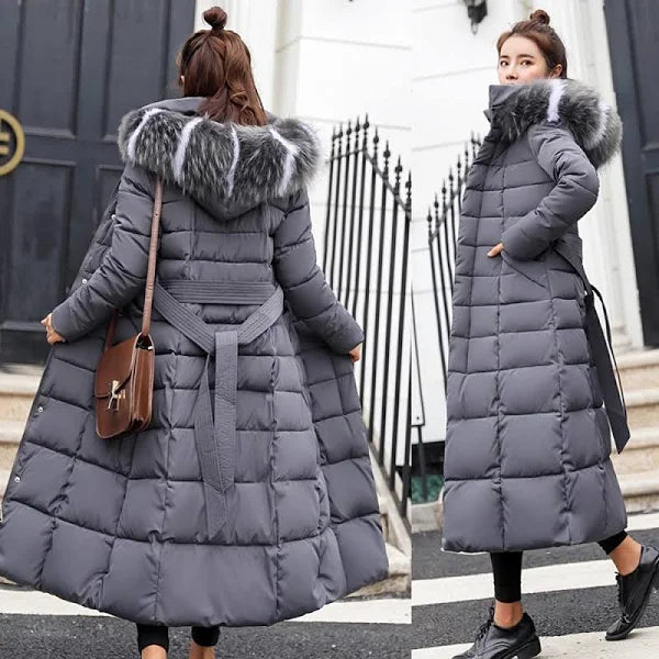 Durable Fashion Winter Women's Down Coat Cotton Padded Parka Thickened Long Jacket Warm Casual - - Women's Coats & Jackets - Carvan Mart