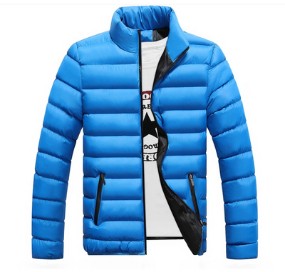 Winter Warm Jacket Men's Stand Collar Cotton Padded Jacket - Carvan Mart